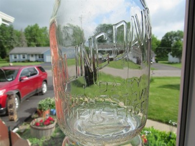 TREQ Milk Bottle J Sterling Davis Dairy Wrightstown NJ BURLINGTON COUNTY
