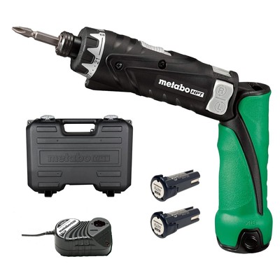 Metabo Hpt 3.6v Cordless Screwdriver Kit | 2 Lithium-ion Batteries | Led Light |