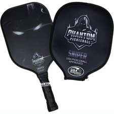 Paddle Sniper 13mm - Carbon Fiber - USA Pickleball Approved - Max Grit and Sp...