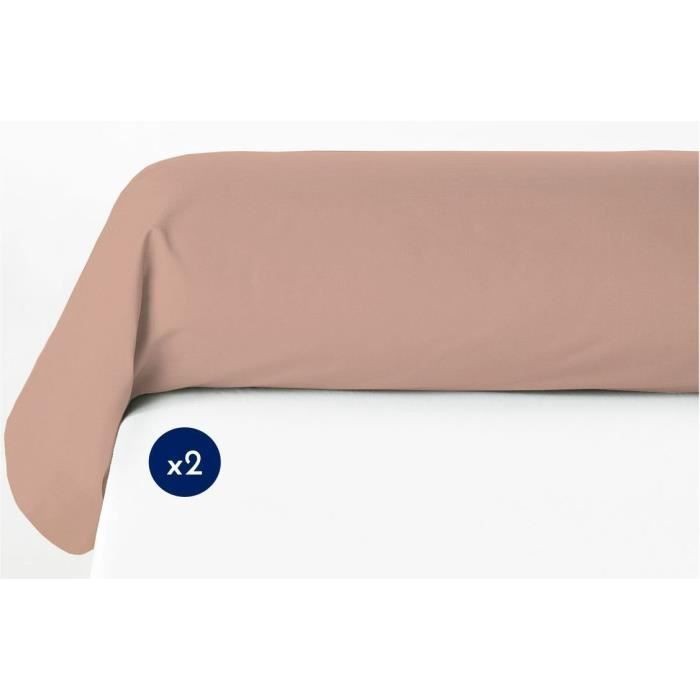 Taie de traversin rose 85x185 drap de lit LOVELY HOME LH71618
