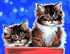Needlepoint Kit Kittens MRCK76660223 Margot de Paris Printed Tapestry Canvas