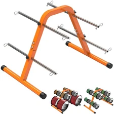 Portable Wire Spool Caddy – Heavy-Duty Steel Cable Dispenser with 4 Adjustabl...