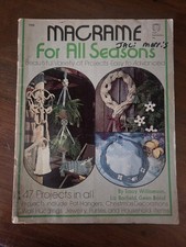 3 Vintage Macrame For All Seasons 1970s Macrame Guide Book Vtg