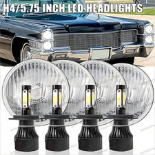 For Ford Galaxie 500 1962-1974 8pcs 5.75 5-34inch Round Led Headlights Upgrade