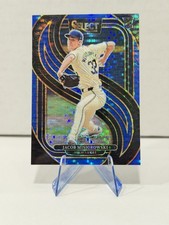 2025 Select Jacob Misiorowski (RC) Blue Pulsar Prizm /99 #123 Milwaukee Brewers