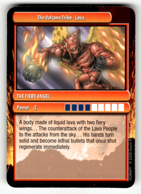 Gormiti The Fiery Angel Lava 2008 Giochi Preziosi Non-Sport Card