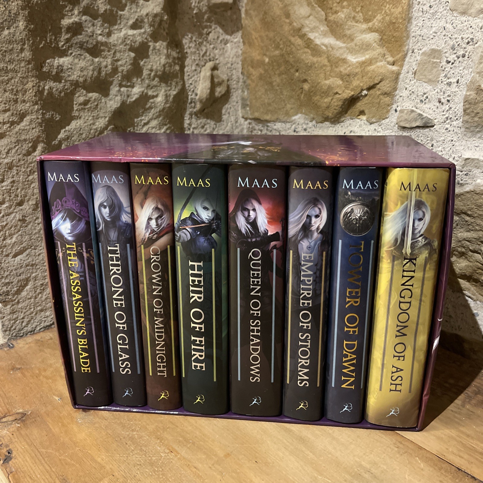 Throne of Glass Box Set by Sarah J. Maas (2018, Hardcover) OOP Complete