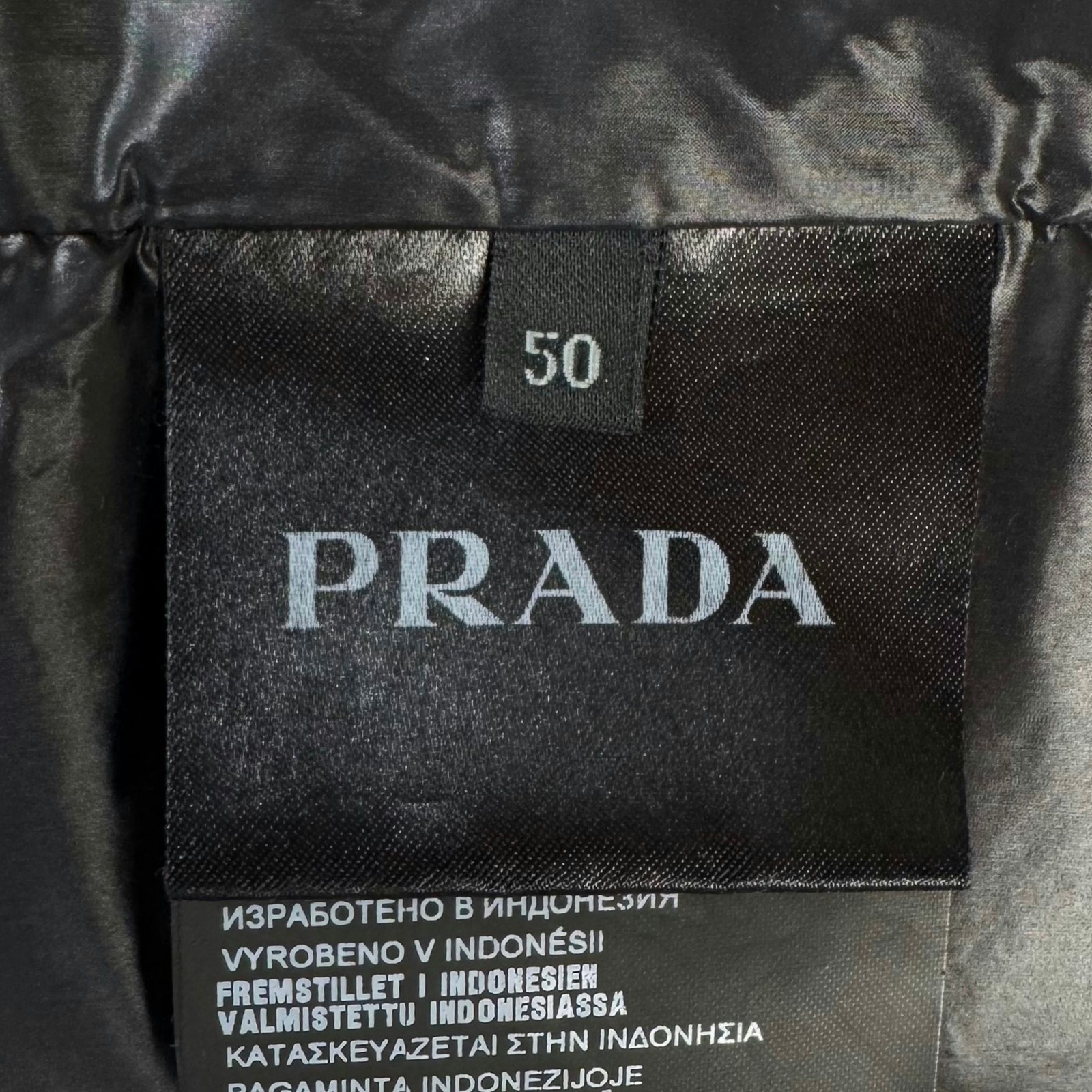 Prada Triangle Logo Lightweight Down Jacket Black… - image 11