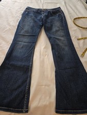 Womens Sz 30 X 31.5 BKE culture Stretch Dark Wash Bootcut Jeans Buckle Euc