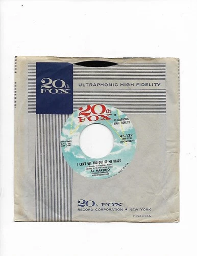 MARTINO, Al  (I Can't Get You Out My Heart)  20th Fox 132 = VINTAGE MINT record!
