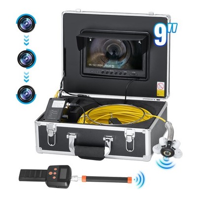 New/Sewer Camera with 512Hz Locator, 165 ft/50 m, 9'' Drain Inspection Camera wit
