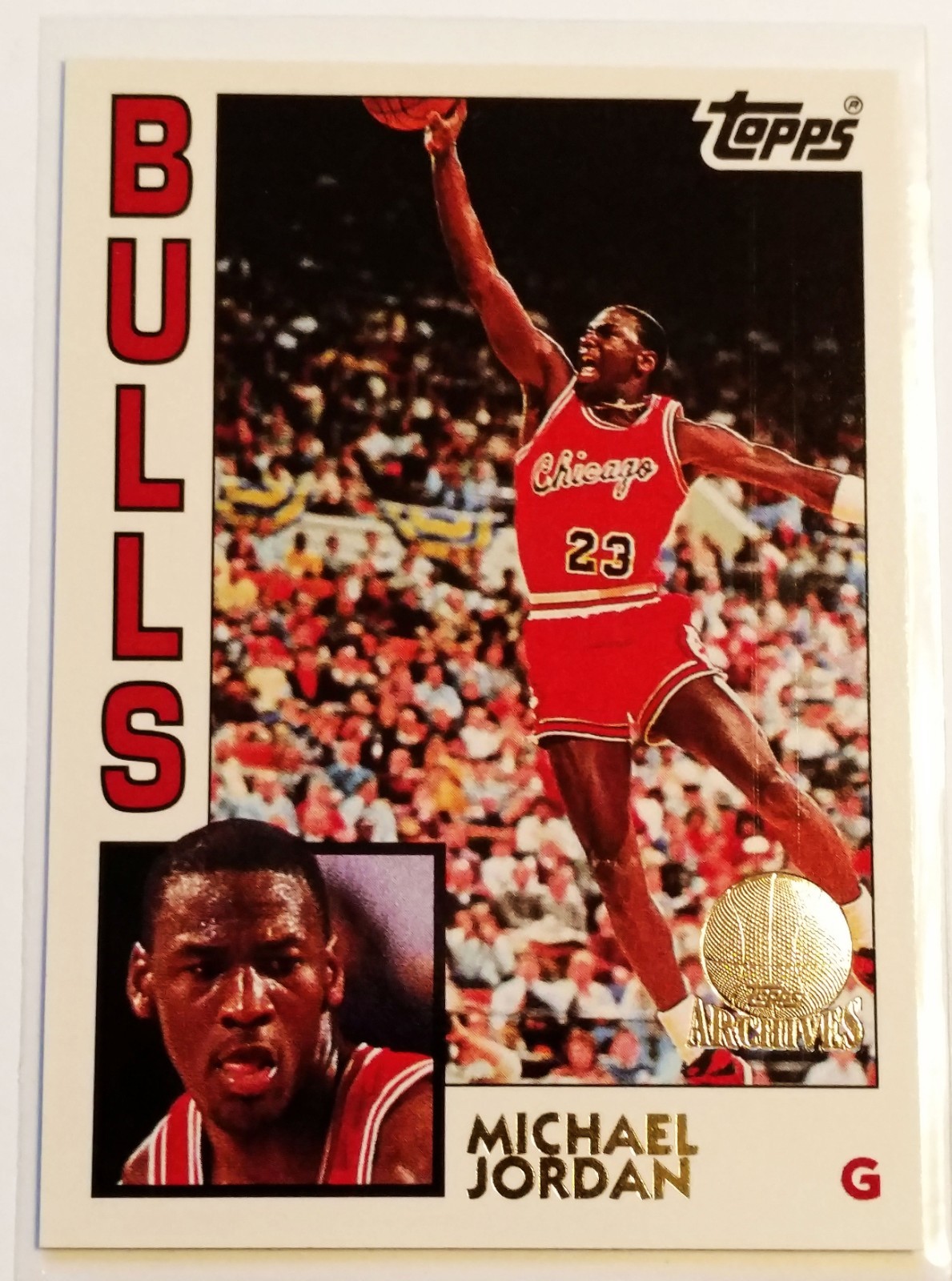 MICHAEL JORDAN 1992 TOPPS ARCHIVES GOLD #52 - Chicago Bulls