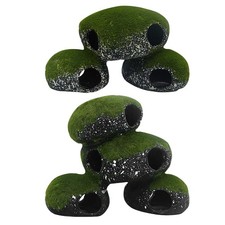 Aquarium Cave Tunnel Rock Realistic With Moss Design Fish Cave For Shrimp