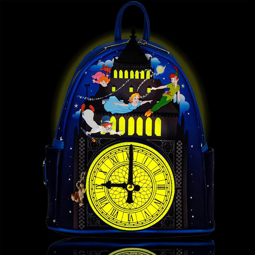 PETER PAN Loungefly Glow-in-the-Dark Tower Disney Mini-Backpack