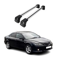 DachträGer GepäCkträGer FüR Mazda6 Mk1 Limo 2002-2008 GrundträGer Alu Silber