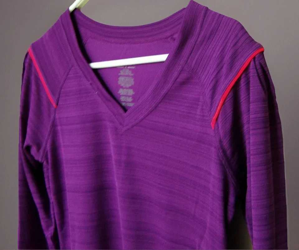 Jockey Sport Mujer S Púrpura Cuello en V Top Pullover Poliéster Atlético Nuevo Con Etiquetas Foto 2 de 4