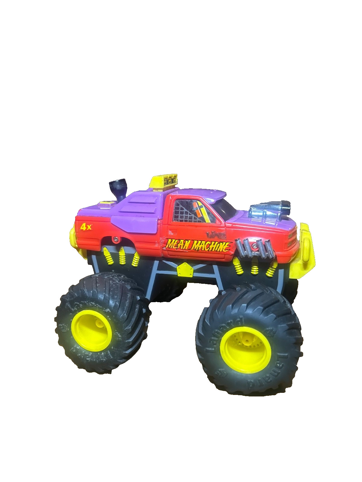 Vintage Lanard 1993 Mean Machine Red Monster Truck *KINDA WORKS