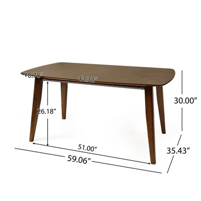 Solid Wood Dining Table - Reclaimed Oak & Expandable Leaf