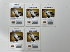Lot of 5 Samsung 16GB EVO Class 10 MicroSDHC Card with Adapter MB-MP16DA/AM