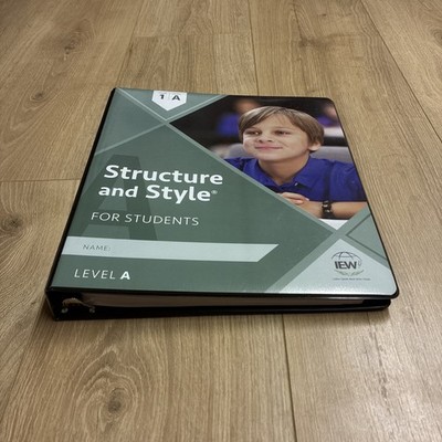 Structure and Style for Students: - Loose Leaf, by Andrew Pudewa - LIKE NEW