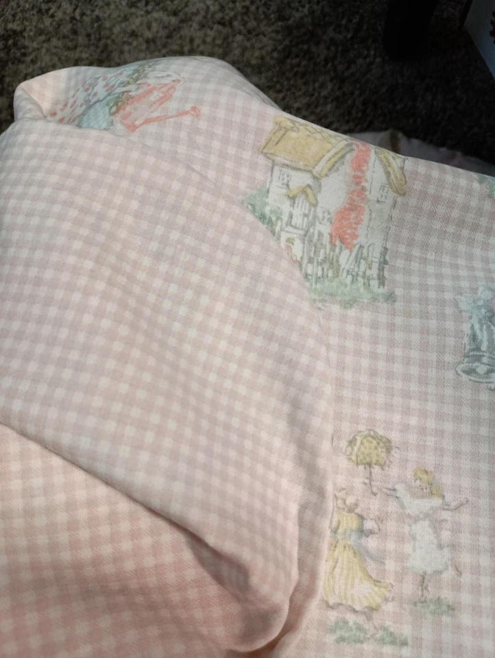 Funda nórdica Laura Ashley EE. UU. doble cara doble niños cuadros rosa Foto 4 de 4