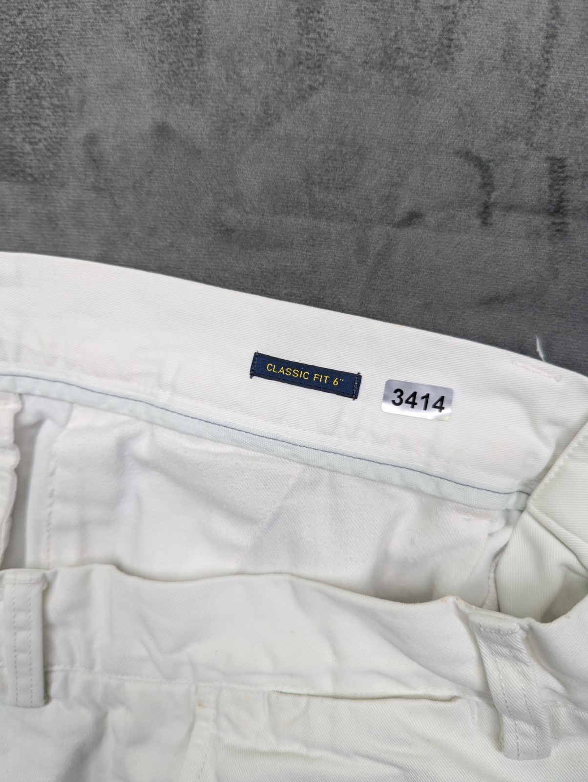 Ralph Lauren Men's Polo Chino Shorts Size W32 L6 White Classic Fit Cotton image 8