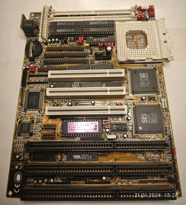 TOP mini Socket 3 AT Lucky Star LS-486E REV:F Motherboard 3x ISA 3x PCI + Bonus