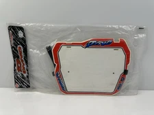 Vintage 1980’s Dyno D-Force Blast Plates BMX Racing Freestyle Number Plate Red