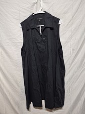 NWT Banana Republic Smock Blend Dress Size 2x Black  Has POCKETS