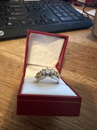 Fancy Natural Yellow Diamond wg Ring-custom-marquise, trillon, princess-7.5-1.72 - Picture 8 of 13