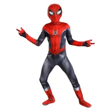 Costume Spider-Man Zentai Bambino Taglia 110 – Tuta Supereroe Web-Sling con Masc