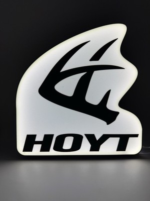 Team Hoyt Archery Bow Hunting Trophy Buck Light Up LED Neon Sign Man Cave