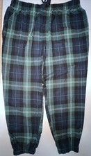 Old Navy Jogger Pajama Pants Womens XL Match The Fam Blue Green Checkered Plaid