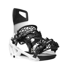 Nidecker Supermatic Step-In Automatic Snowboard Bindings, White, X-Large MY26
