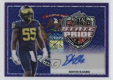2022 Leaf Metal Draft State Pride Purple Mojo 9/10 David Ojabo #SP-DO1 Auto k4s