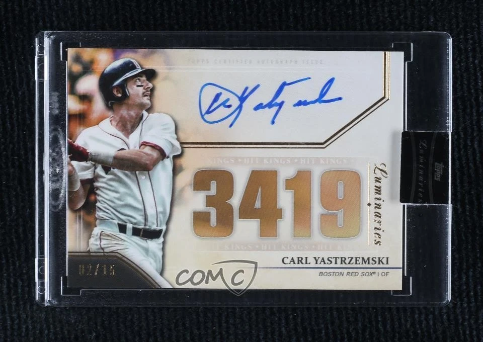 Topps Carl Yastrzemski Baseball Original Autographed Sports