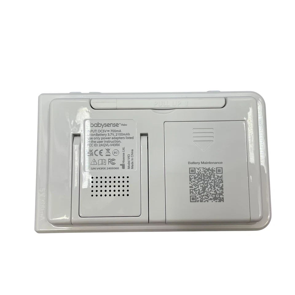 Monitor de bebé video digital inalámbrico Babysense V43 4,3" blanco #U7338 (TC) Foto 4 de 4