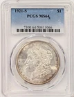 1921 S Morgan Silver Dollar PCGS MS-64