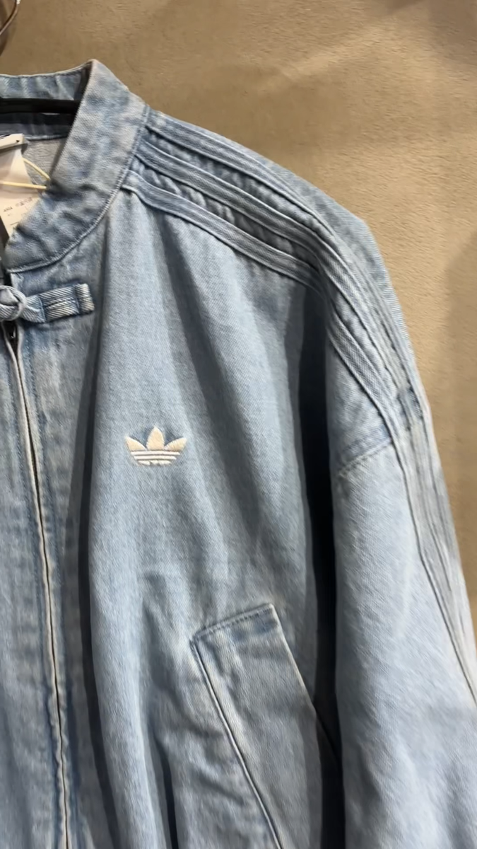 Denim Originals China Collar Track Top Women Lifestyle Jacket