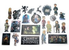 GAME OF THRONES Decal Stickers Random Assorted Lot Of 23 Pieces GREAT SET 