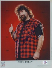 Mick Foley Dude Love Mankind Signed WWE 8x10 Photo PSA D