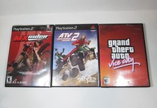 Lot Of 3 PlayStation 2 PS2 Games MX Rider ATV 2 Grand Theft Auto GTA Vice City