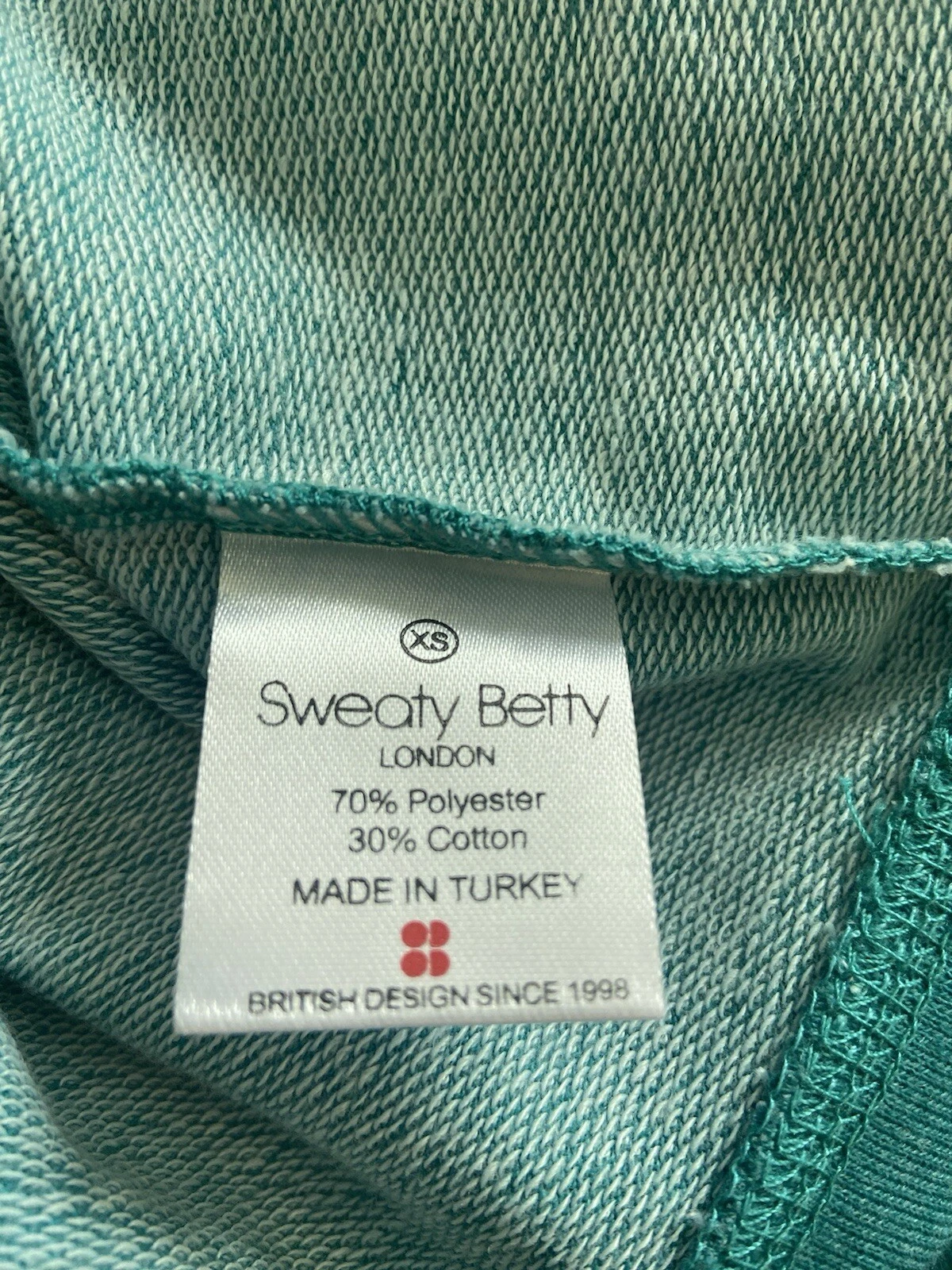 sweaty-betty cropped sweatshirt teal shirt
