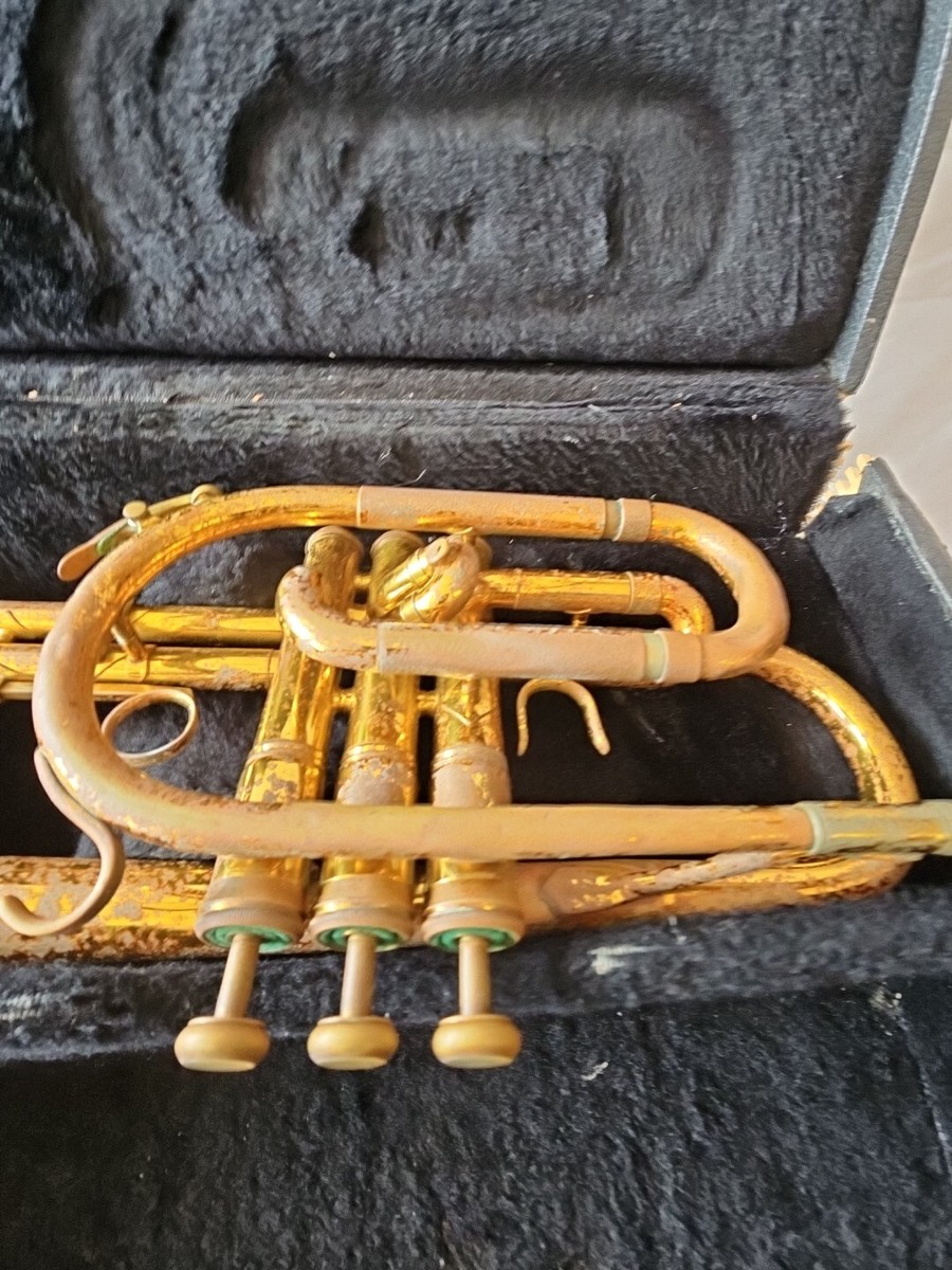KINGコルネット603USA King 603 Cornet with case & mouthpiece, USA, Fair Condition