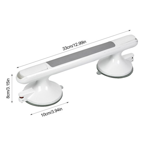 Suction Cup Grab Bar Large Handle Shower Bathroom Safety Support Hand Assit Rail - Picture 4 of 14