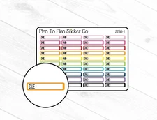 2268-1~~Due Boxes Planner Stickers.