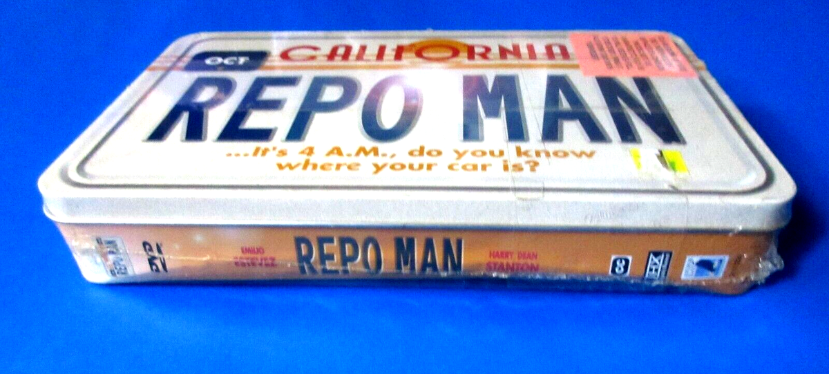 REPO MAN Tin Box Set DVD w/ Soundtrack #18124 NEW / Factory