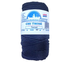Bank Line no 60 Catahoula Tarred Twisted 1 lb Spool Nylon Seine Twine 256 ft