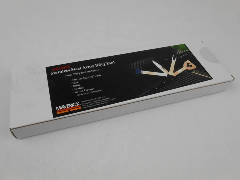 Stainless Steel Army BBQ Tool Maverick Housewares Backpack Camping NEW AK-6435 - Image 2 of 3