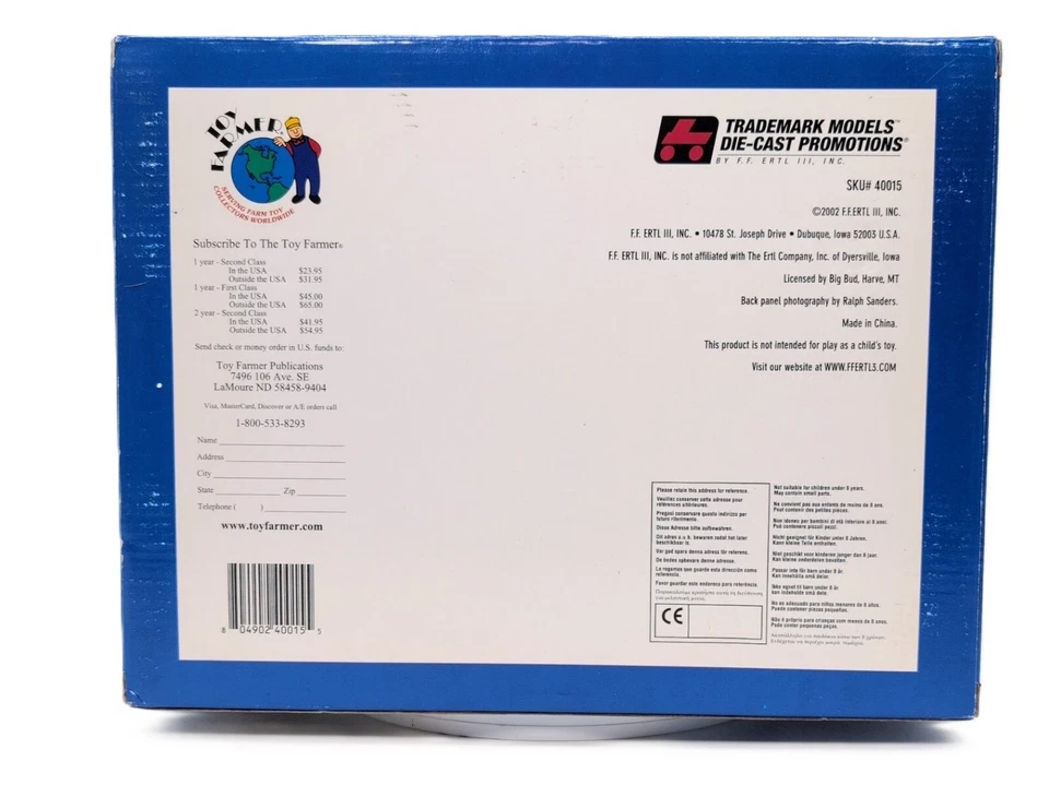 1/32 Big Bud 16V-747 760HP 4WD Tractor W/ Duals, Original Factory Version - Image 4 of 4